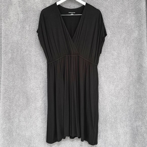 Amazon Essentials Black Surplice Dress 1X - Picture 2 of 11